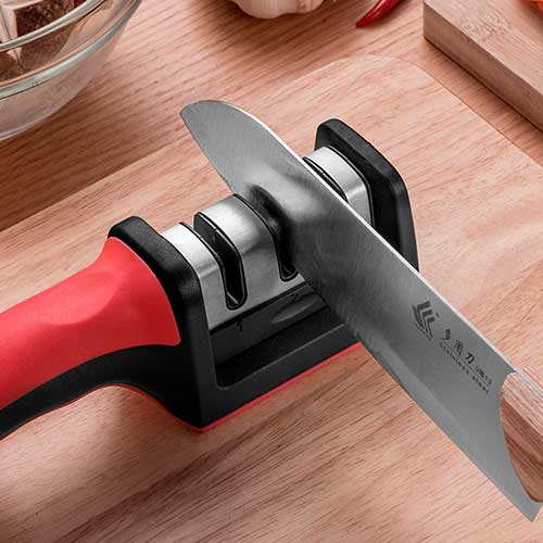 2 AFILADORES DE CUCHILLOS PREMIUM + 1 TRITURADOR DE AJO GRATIS - SHAORA