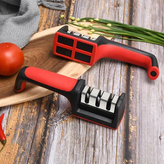 2 AFILADORES DE CUCHILLOS PREMIUM + 1 TRITURADOR DE AJO GRATIS - SHAORA