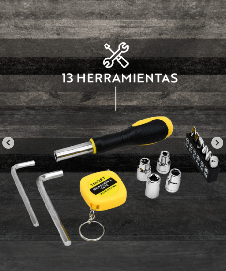 Linterna multi - herramienta recargable