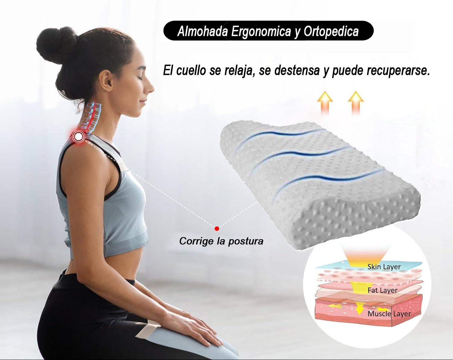 ✨Almohada Ergonómica ✨ - Para un sueño feliz