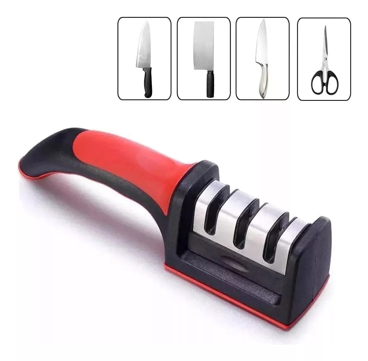 2 AFILADORES DE CUCHILLOS PREMIUM + 1 TRITURADOR DE AJO GRATIS