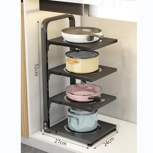 Organizador Para Ollas Sartenes Tapas 4 Niveles Multiuso