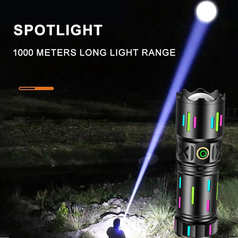 Linterna Zoom Premium con Luz Láser
