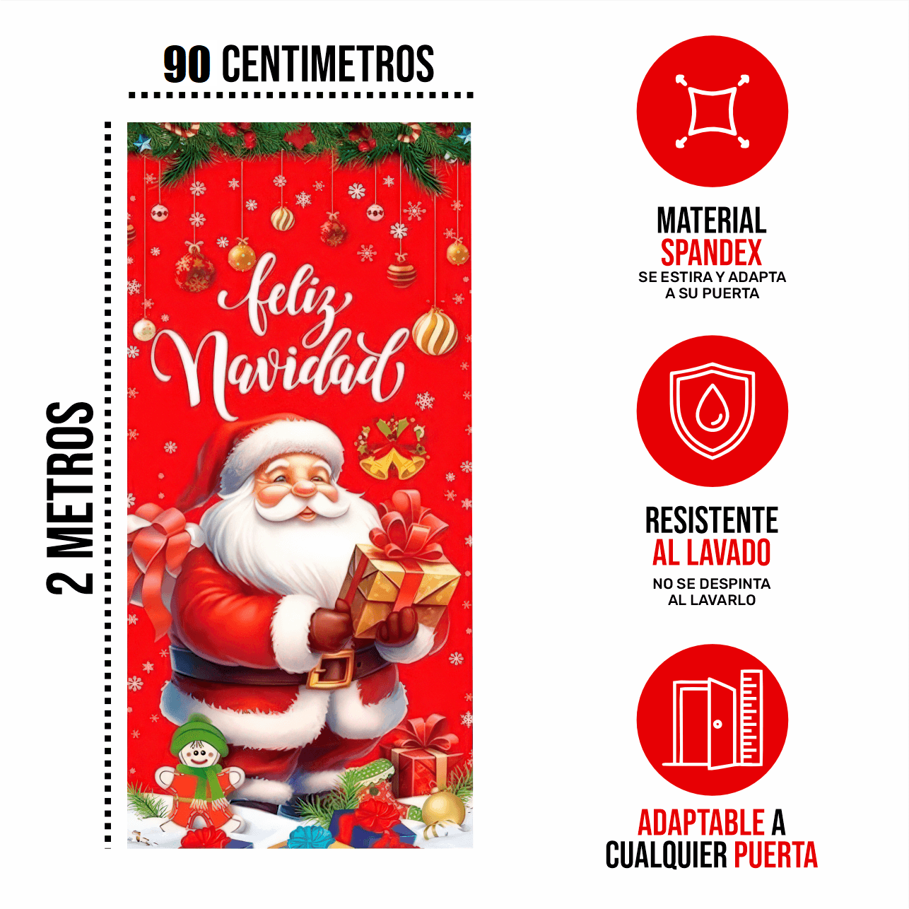 FUNDAS PARA PUERTA NAVIDEÑAS🎄