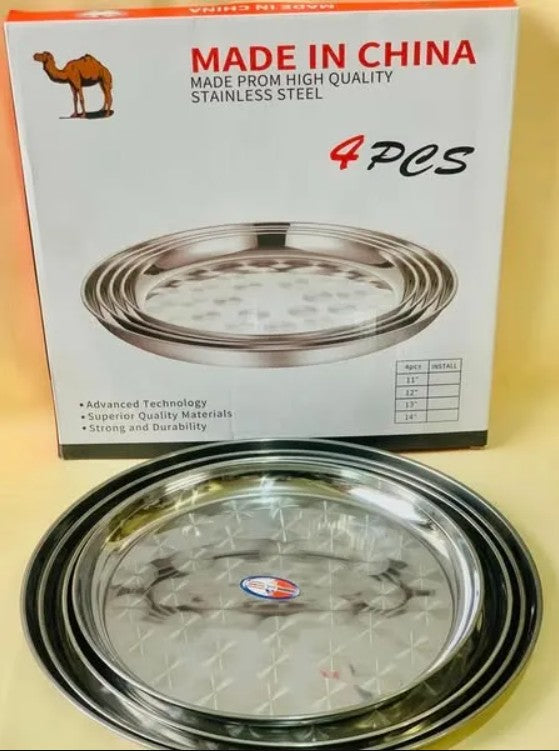 Set de Fuentes de Acero Inoxidable x4