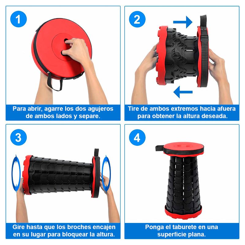 Silla Plegable Portátil - Retráctil multiuso