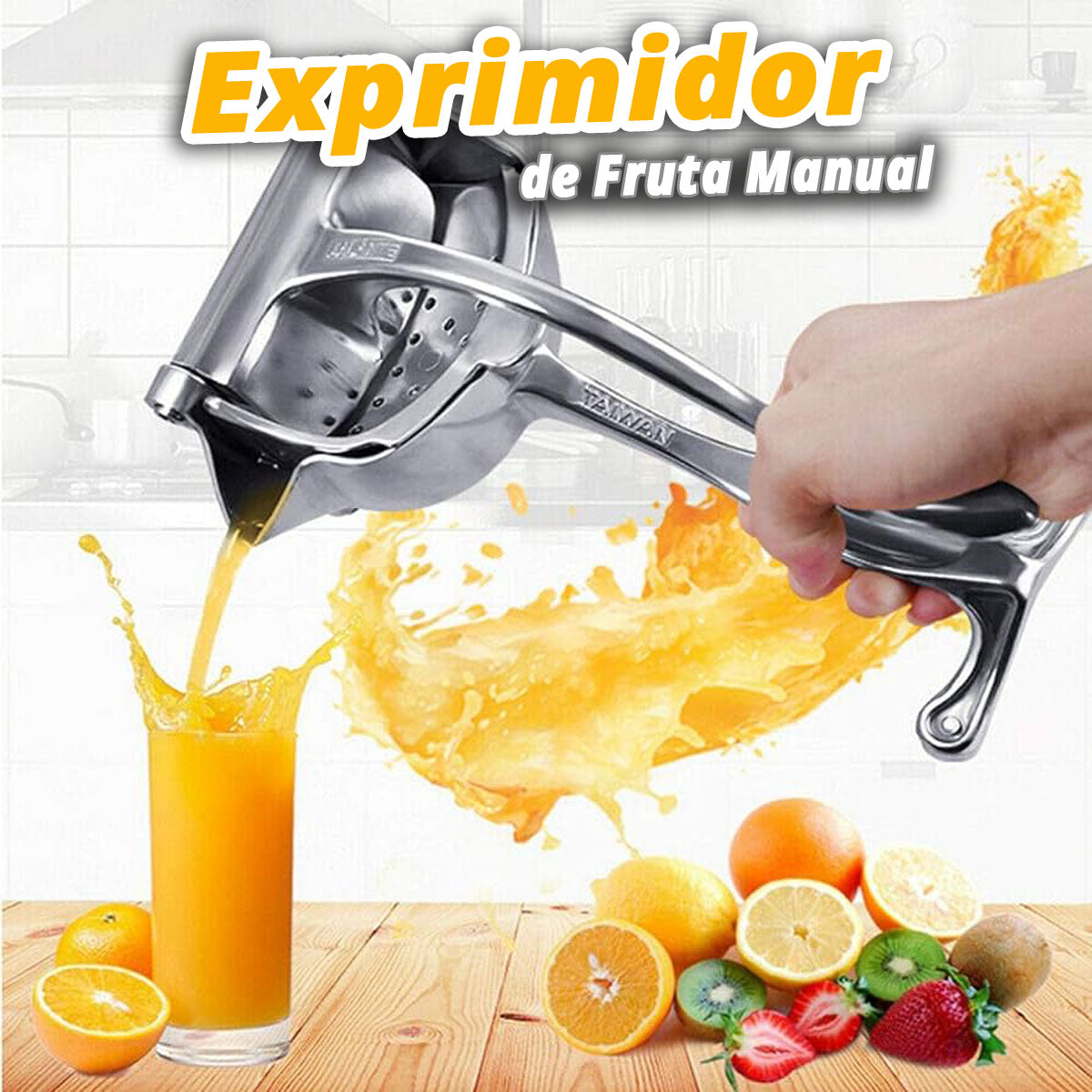 Exprimidor Manual de Frutas 🍊🍓🍏