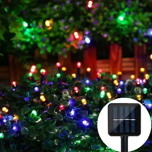 LUCES DE COLORES CON PANEL SOLAR - 18 MTS - SHAORA