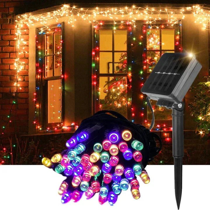 LUCES DE COLORES CON PANEL SOLAR - 18 MTS - SHAORA