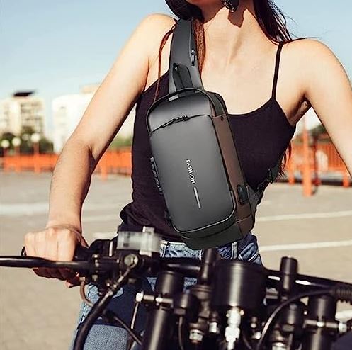 Morral Antirrobo Con USB y Clave - SHAORA