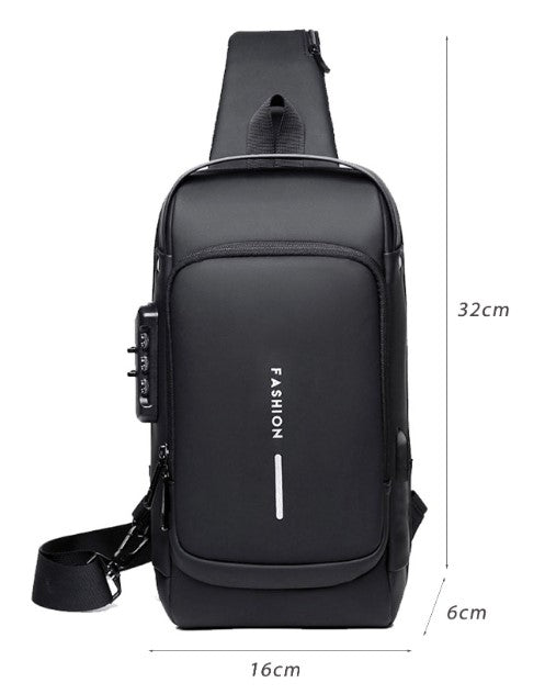 Morral Antirrobo Con USB y Clave - SHAORA