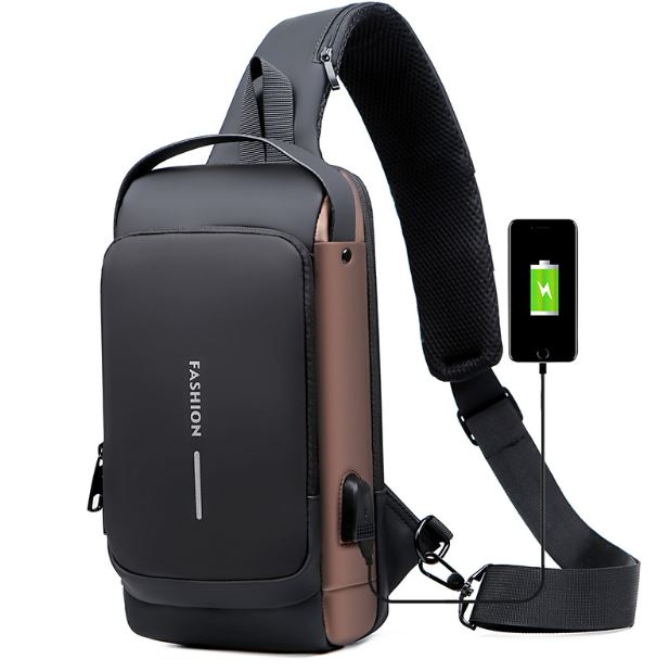 Morral Antirrobo Con USB y Clave - SHAORA