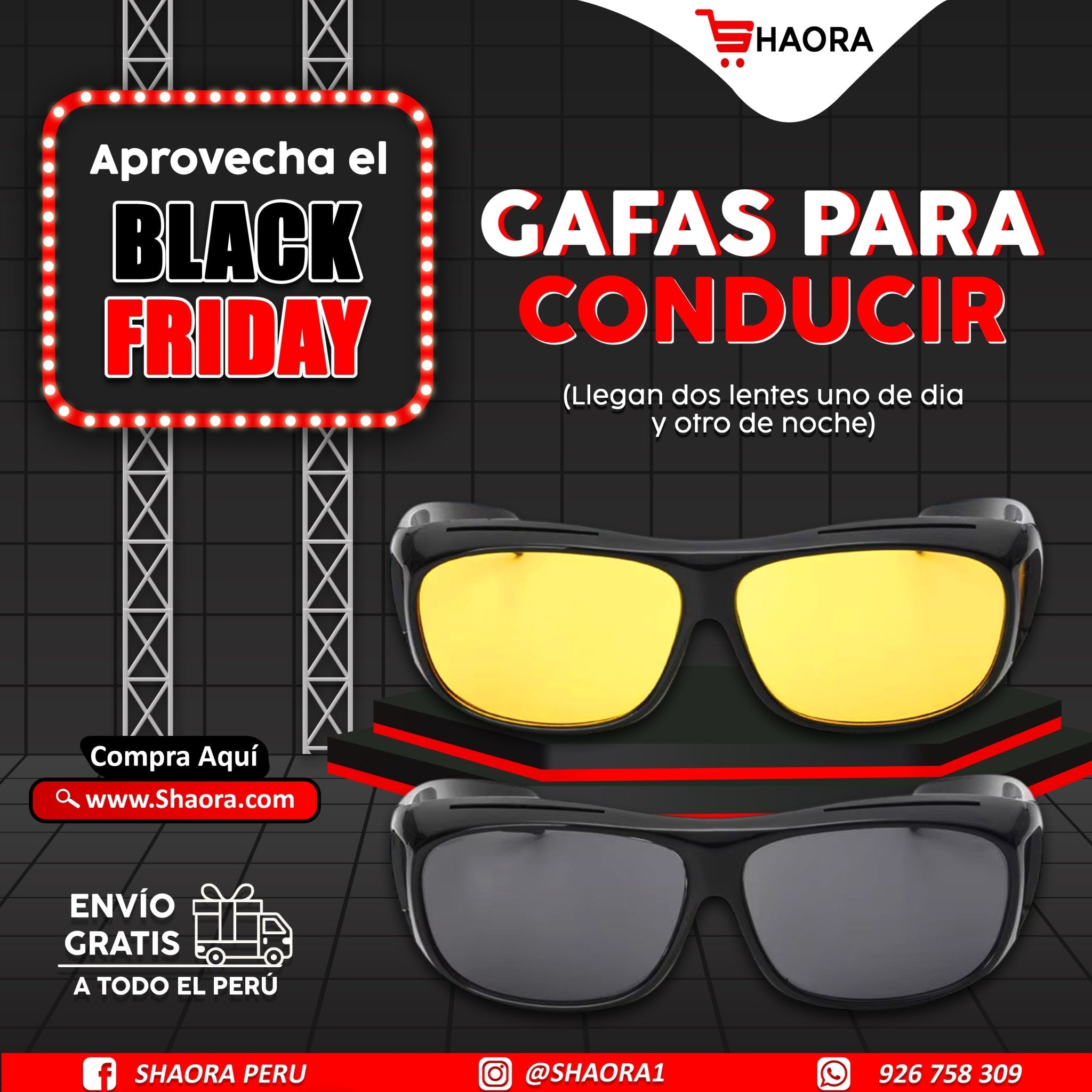 OFERTA: Gafas HD Para Conducir de Noche - SHAORA
