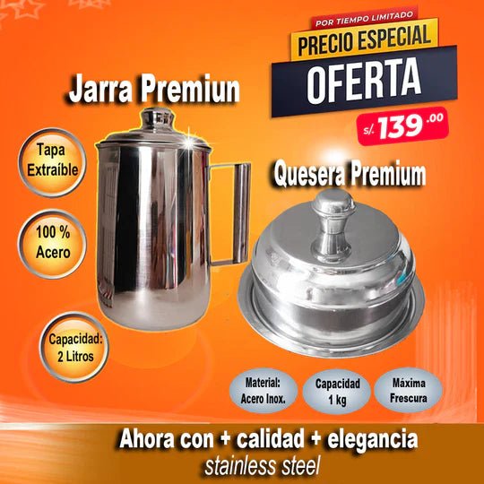 Quesera de Acero Inoxidable - 1 Kg - SHAORA