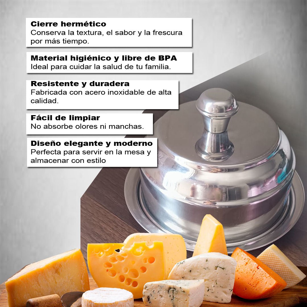 Quesera de Acero Inoxidable - 1 Kg - SHAORA