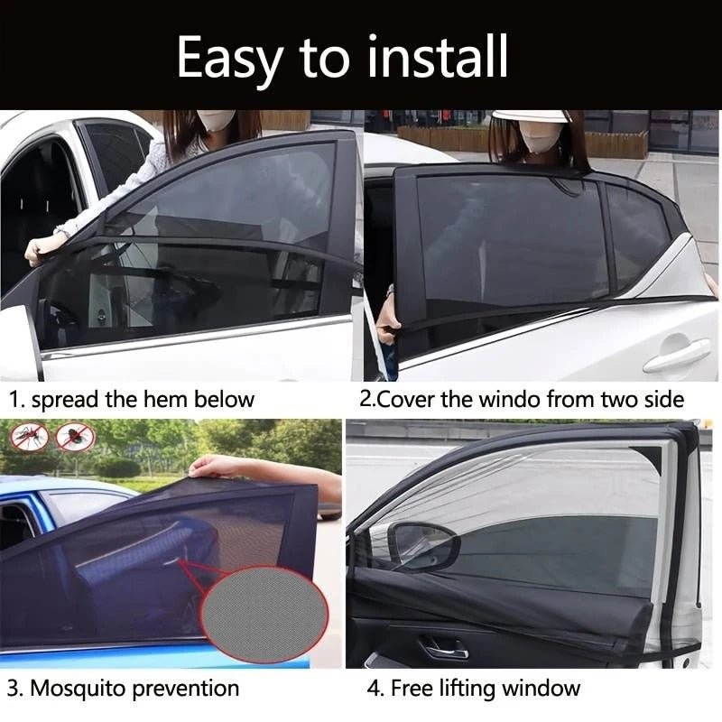 Set de 4 Tapasoles de Malla para Ventana de Auto - SHAORA