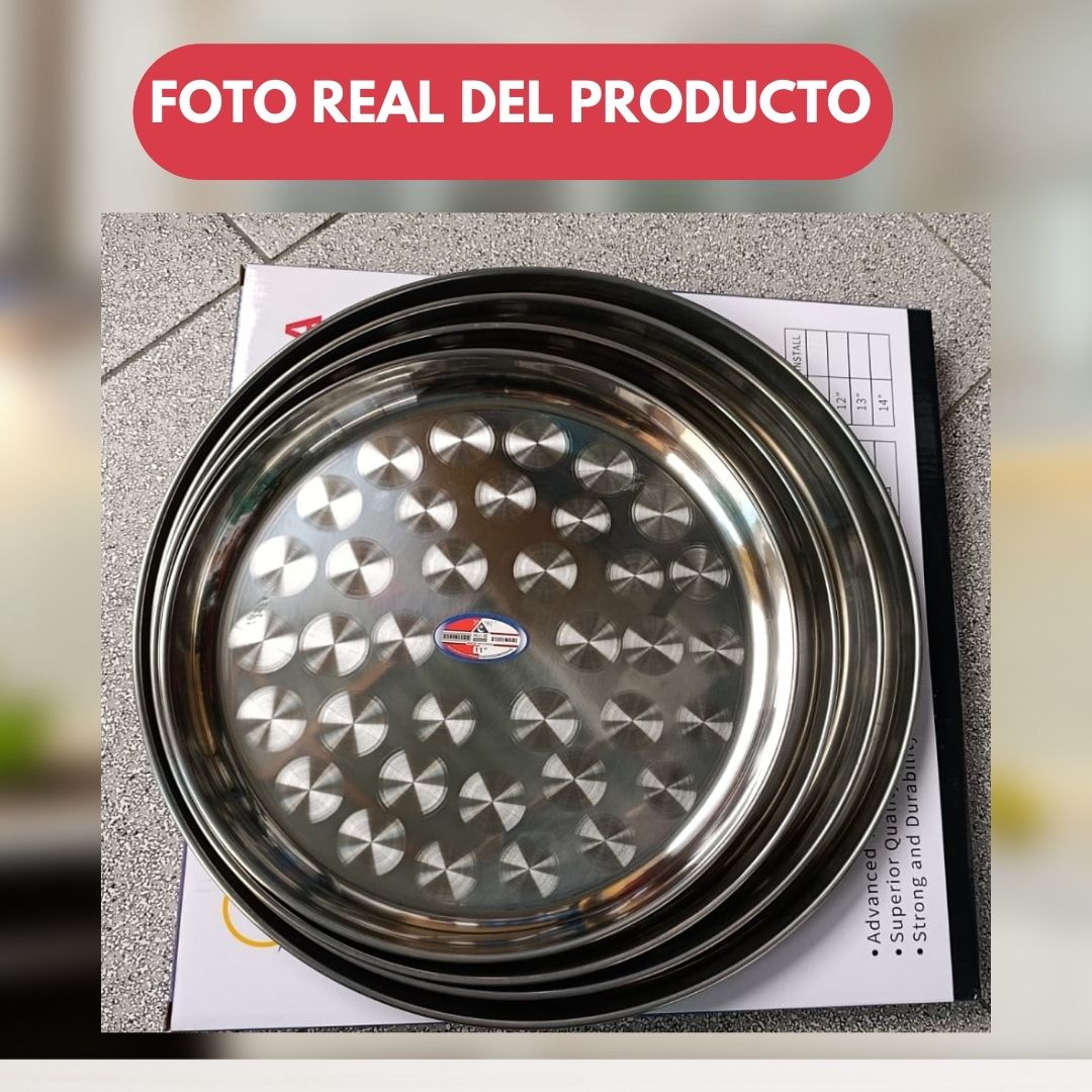 Set de Fuentes de Acero Inoxidable x4 - SHAORA
