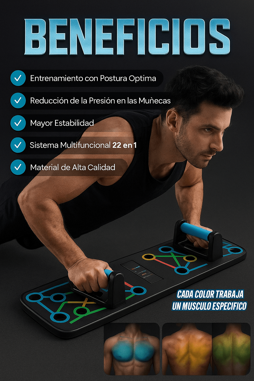 Tablero de Ejercicios Multifuncional - SHAORA