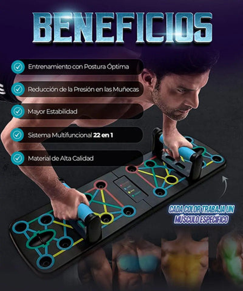Tablero de Flexiones Push Up Multifuncional - SHAORA
