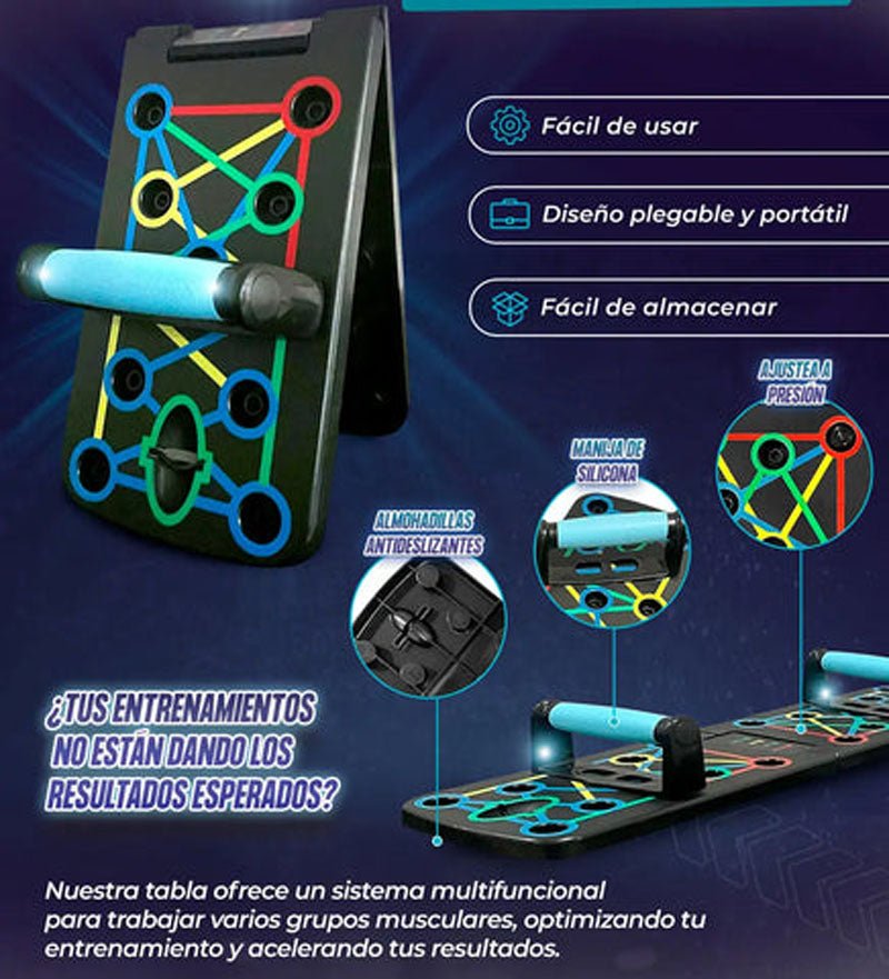 Tablero de Flexiones Push Up Multifuncional - SHAORA
