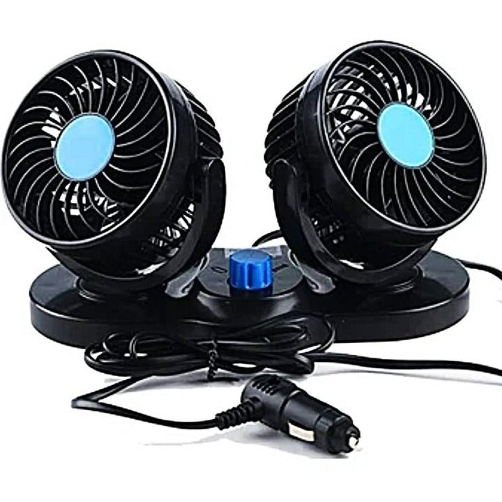 Ventilador Doble giratorio 360 - Para Vehículos - SHAORA