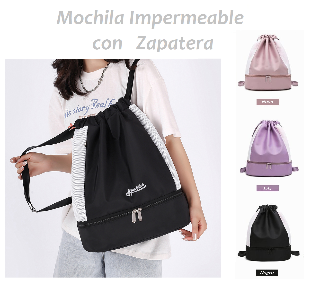 Mochila - Impermeable con Zapatera