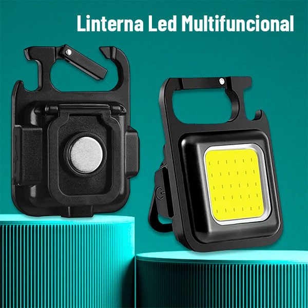 Mini Linterna LED Tipo Llavero Imantado