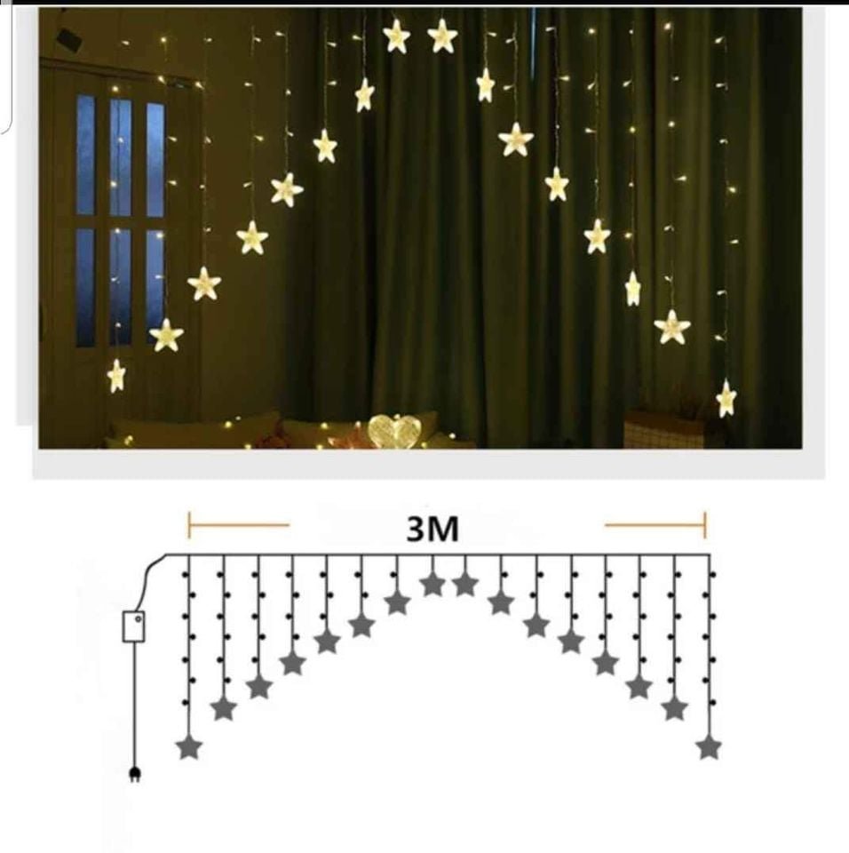 Luces Cortina Estrella - SHAORA
